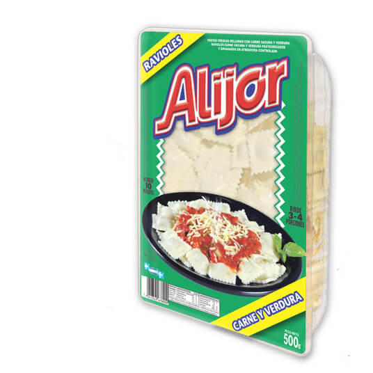 RAVIOLES DE CARNE Y VERDURA