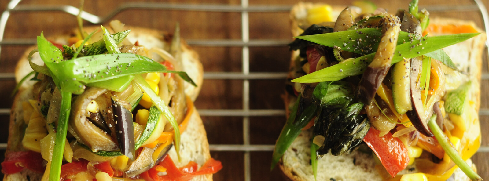 Brusquetas Vegetarianas